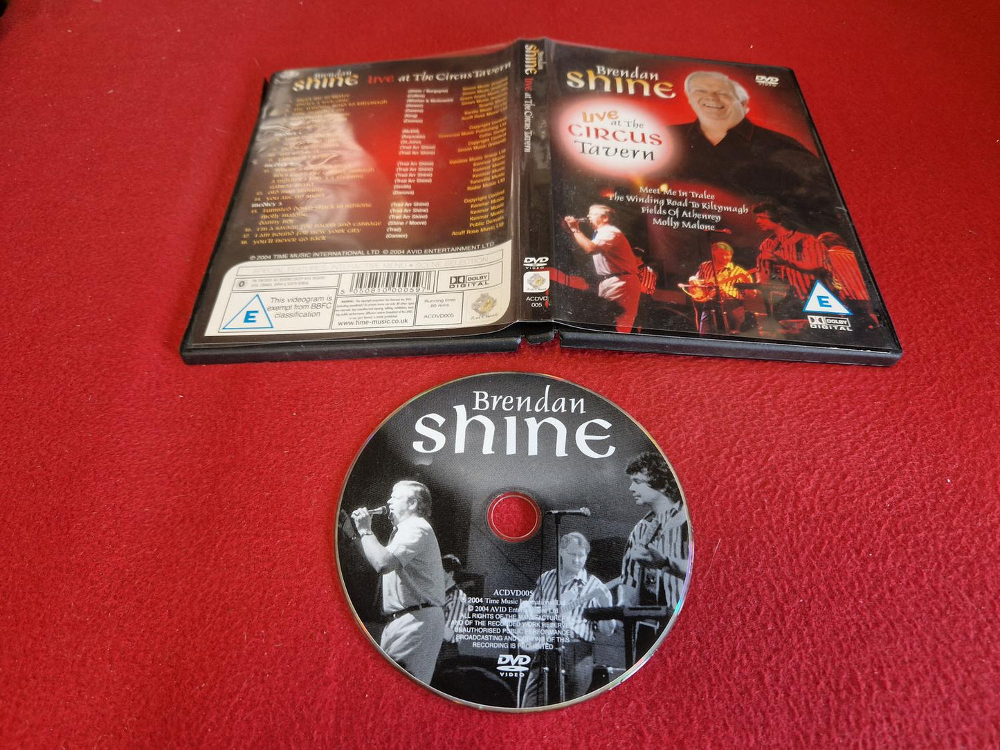 BRENDAN SHINE LIVE AT THE CIRCUS TAVERN till DVD