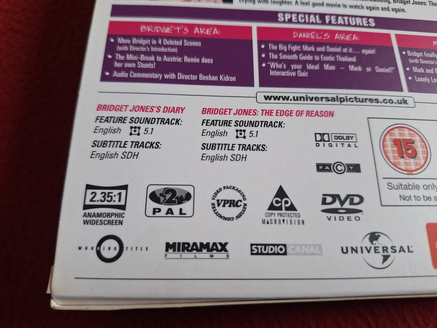 BRIDGET JONES DIARY / THE EDGE OF REASON BOX DVD