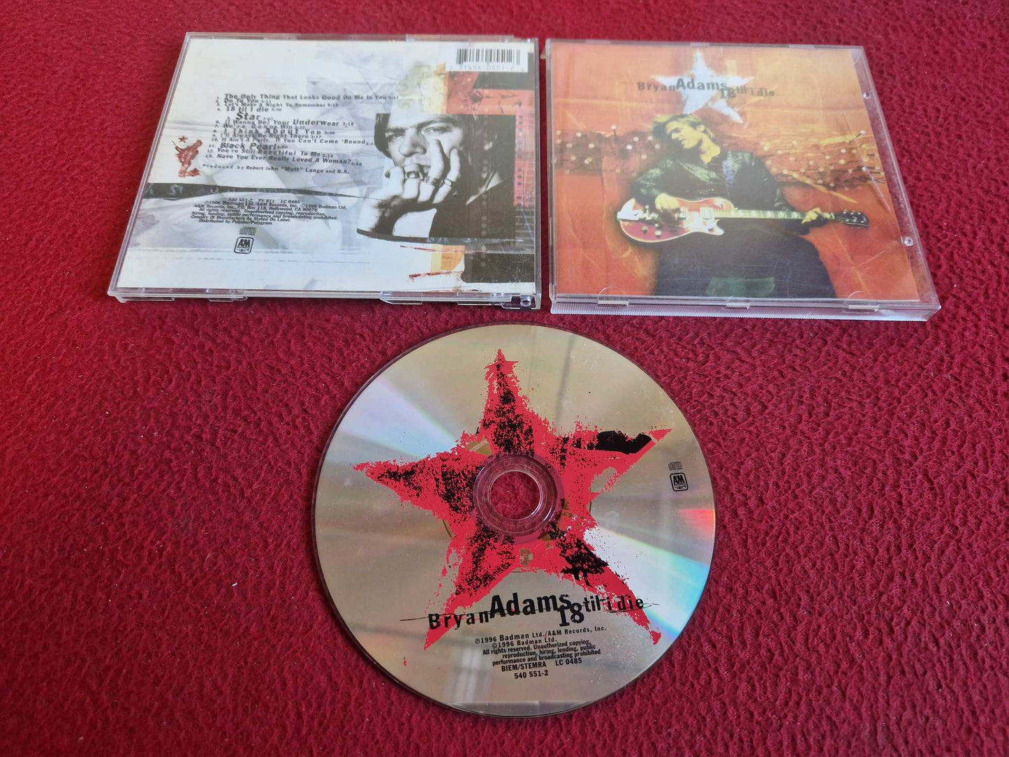 BRYAN ADAMS 18 TIL I DIE CD
