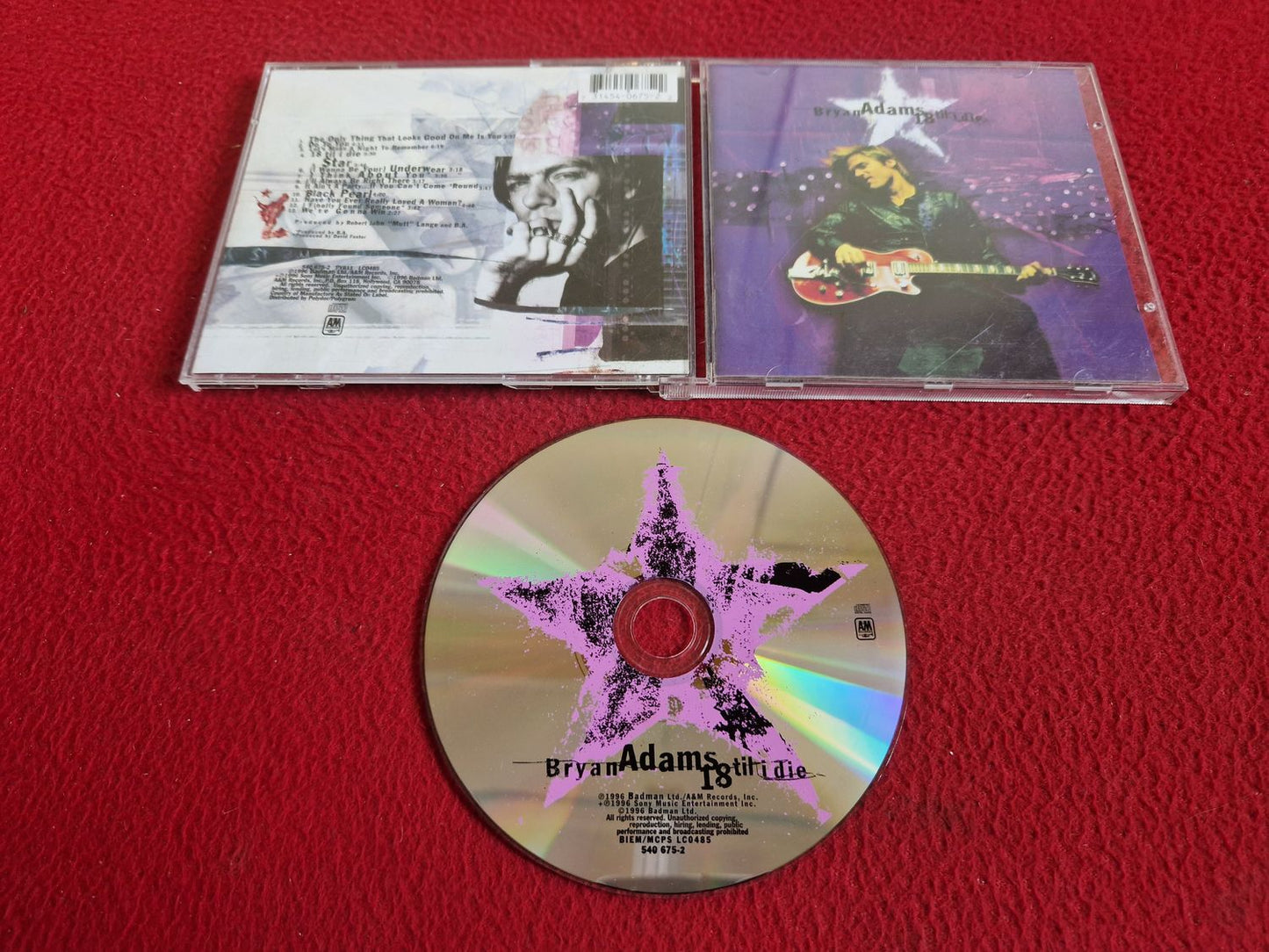 BRYAN ADAMS 18 TIL I DIE CD