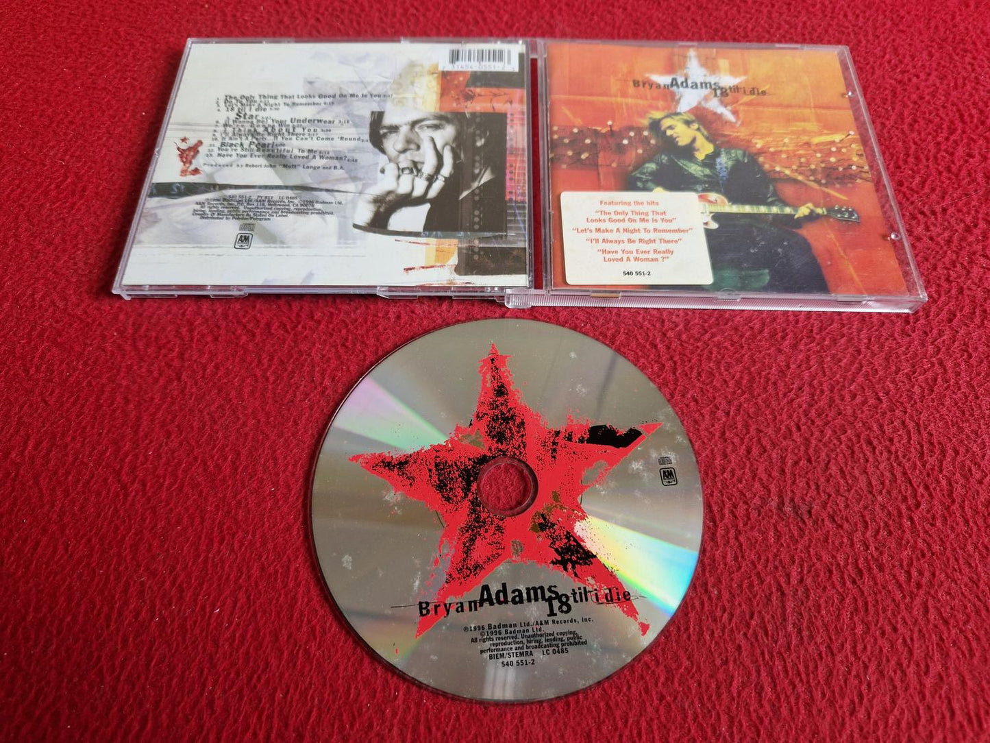 BRYAN ADAMS 18 TIL I DIE CD