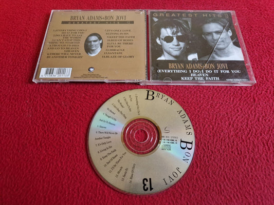 BRYAN ADAMS & BON JOVI GREATEST HITS  CD