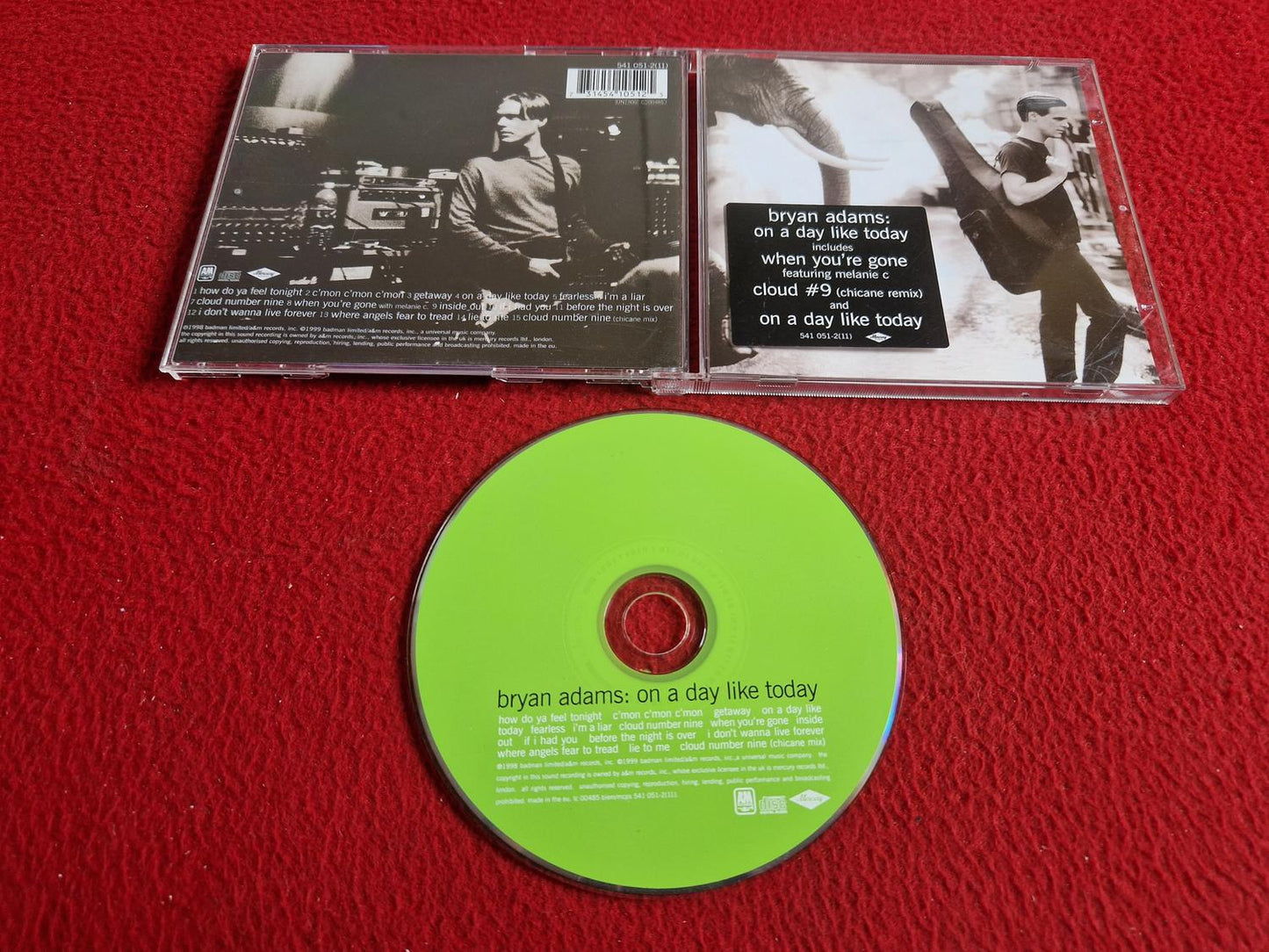 BRYAN ADAMS ON A DAY LIKE TODAY CD