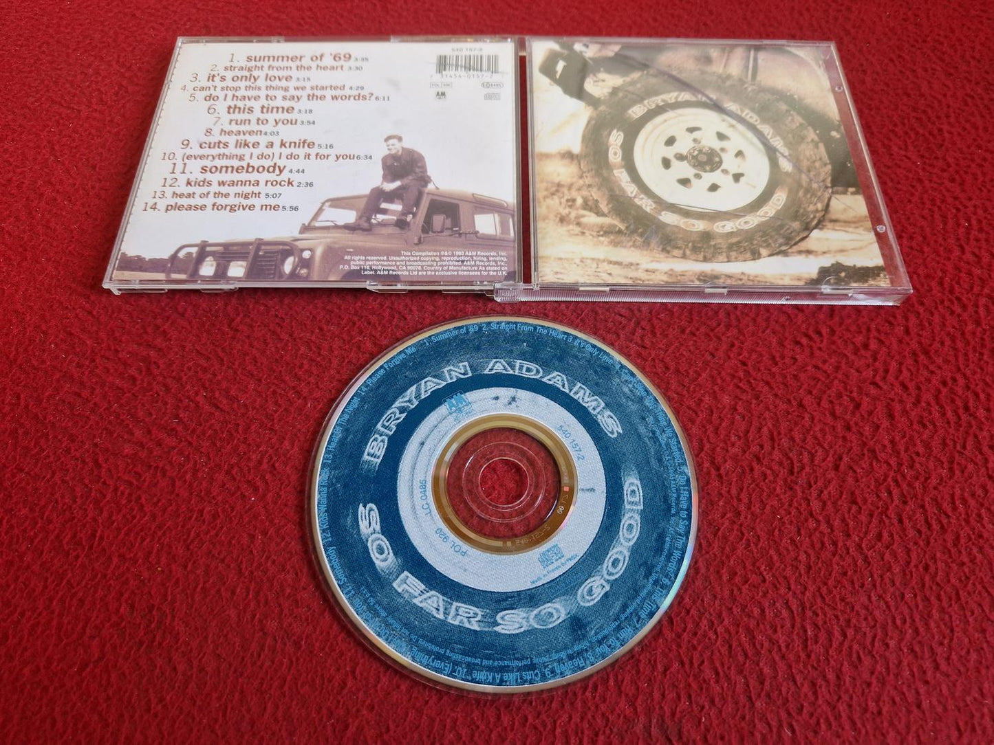 BRYAN ADAMS SO FAR SO GOOD CD