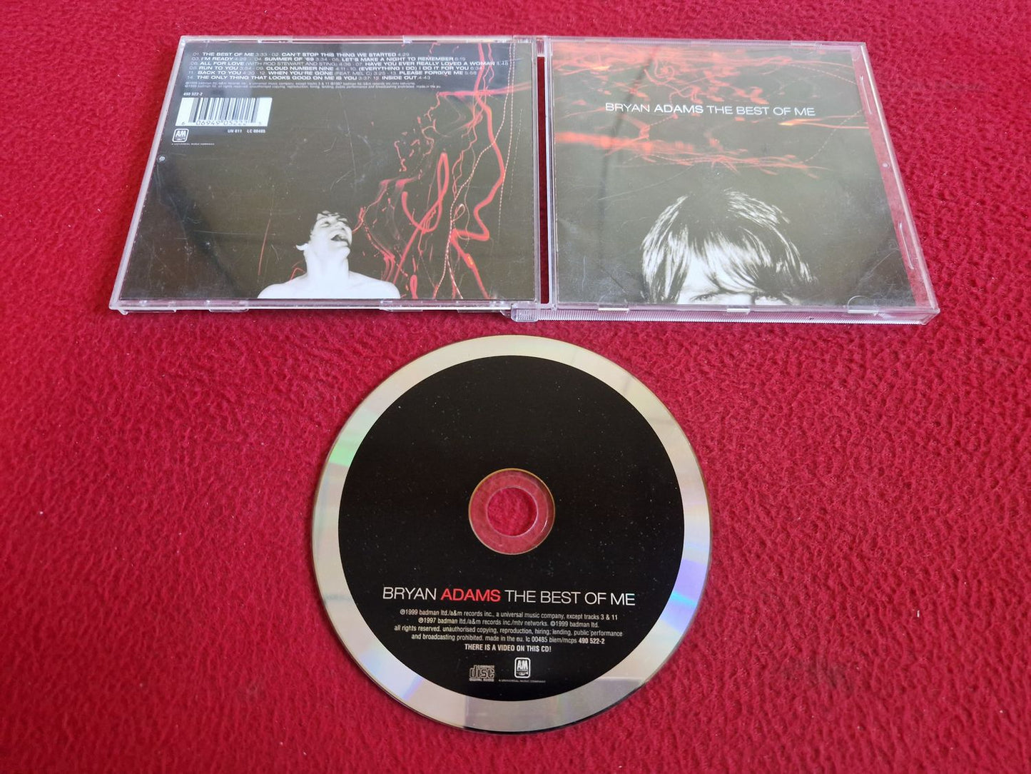 BRYAN ADAMS THE BEST OF ME CD