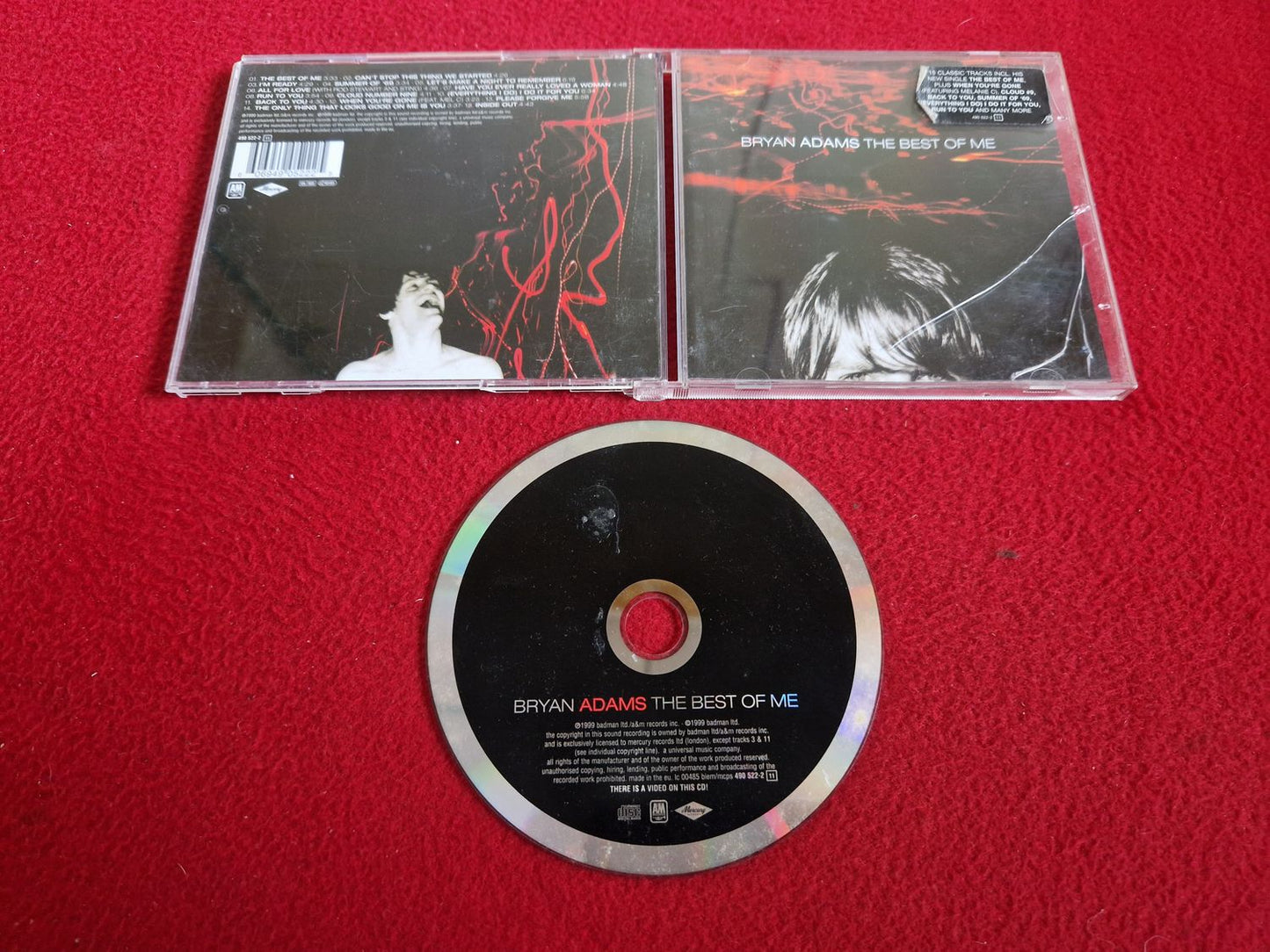 BRYAN ADAMS THE BEST OF ME CD