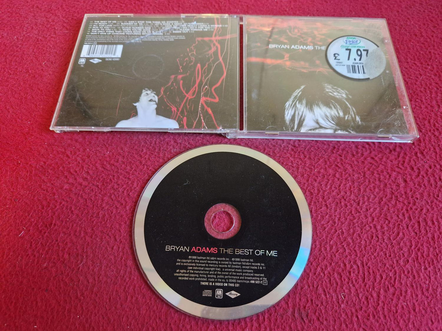 BRYAN ADAMS THE BEST OF ME CD