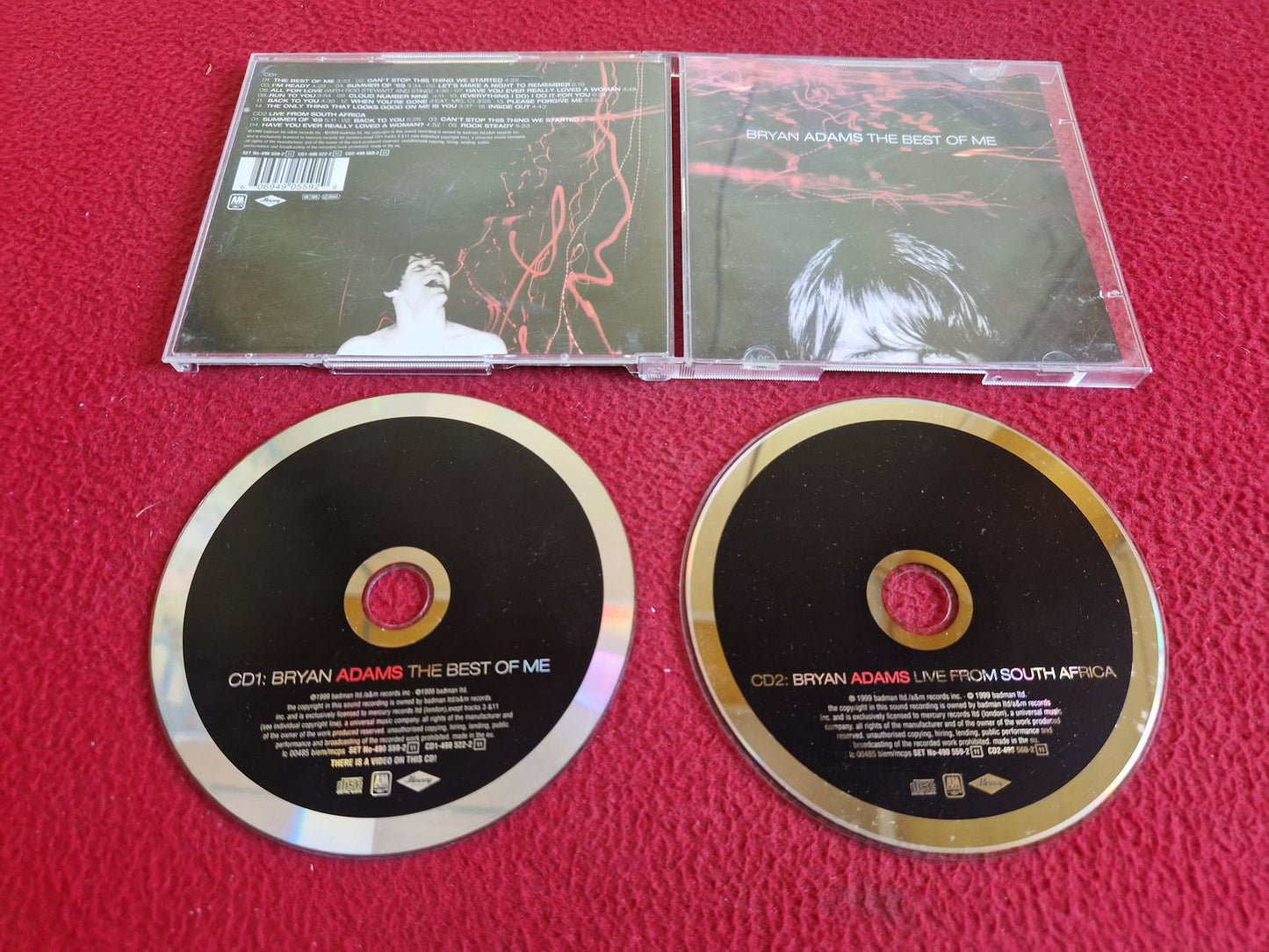 BRYAN ADAMS THE BEST OF ME CD