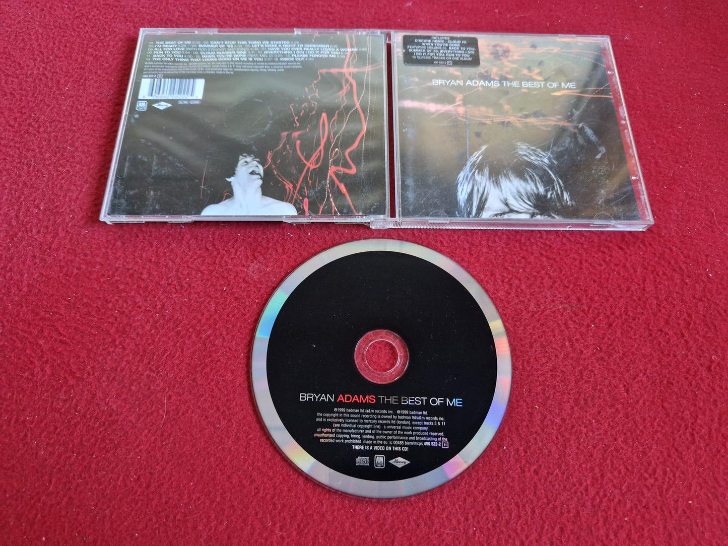 BRYAN ADAMS THE BEST OF ME till CD
