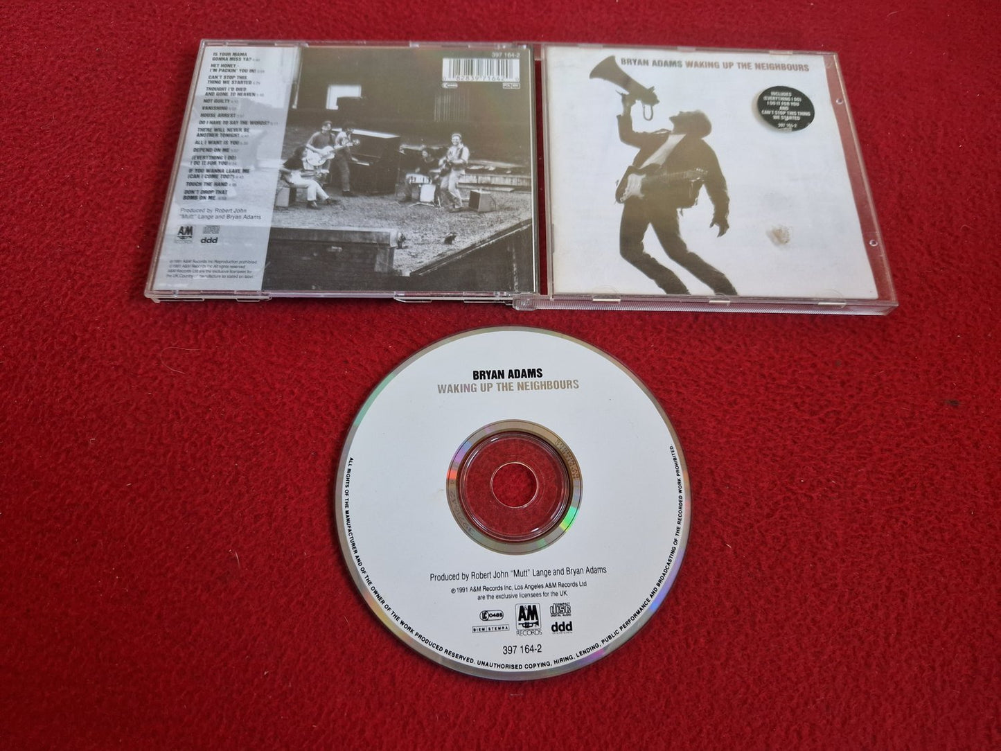 BRYAN ADAMS WAKING UP THE NEIGHBOURS CD