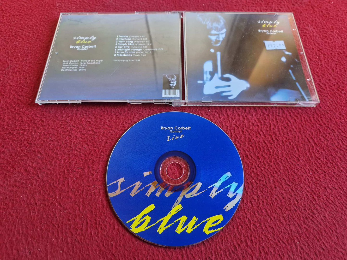 BRYAN CORBETT QUINTET LIVE CD