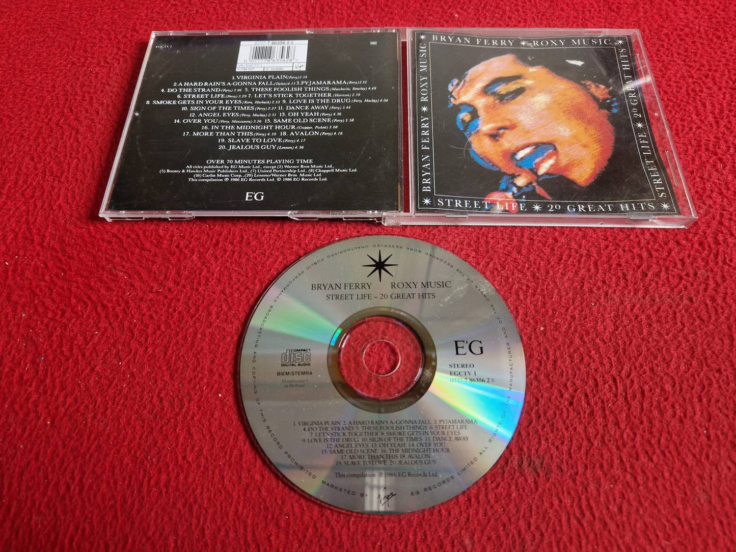 BRYAN FERRY ROXY MUSIC STREET LIFE 20 GREAT HITS CD