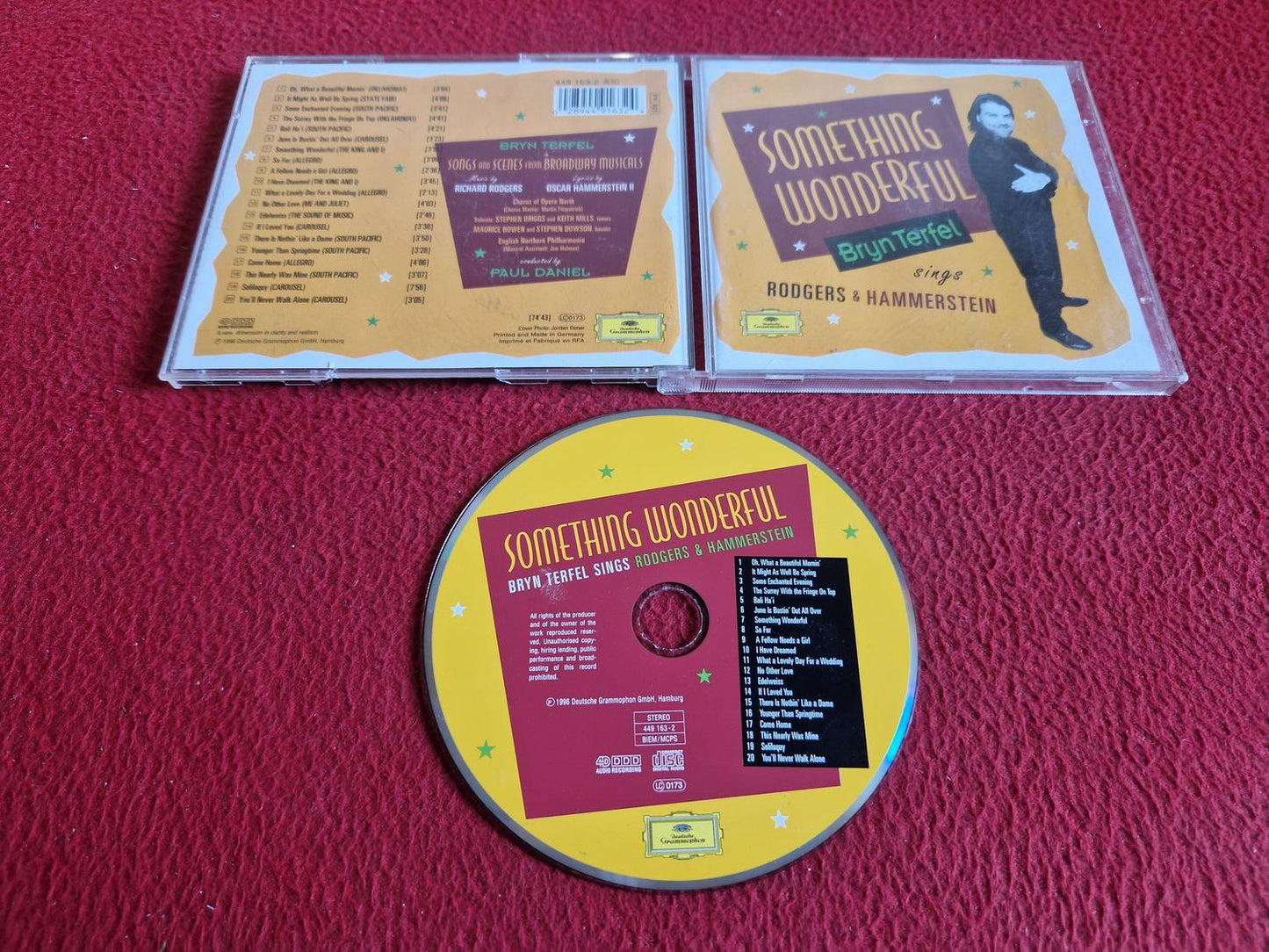 BRYN TERFEL SINGS RODGERS & HAMMERSTEIN SOMETHING WONDERFUL CD