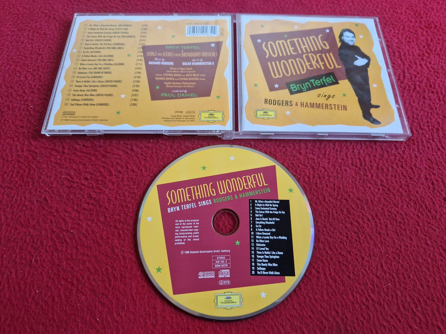 BRYN TERFEL SOMETHING WONDERFUL BRYN TERFEL SINGS RODGERS & HAMMERSTEIN CD