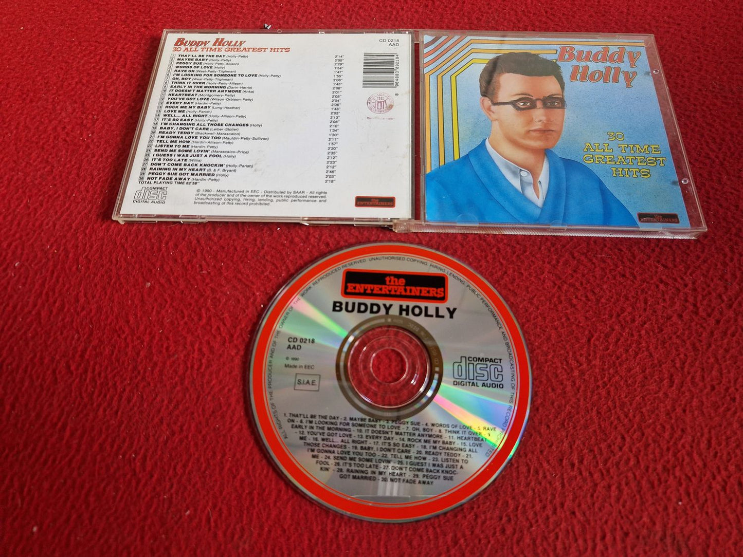 BUDDY HOLLY 30 ALL TIME GREATEST HITS CD