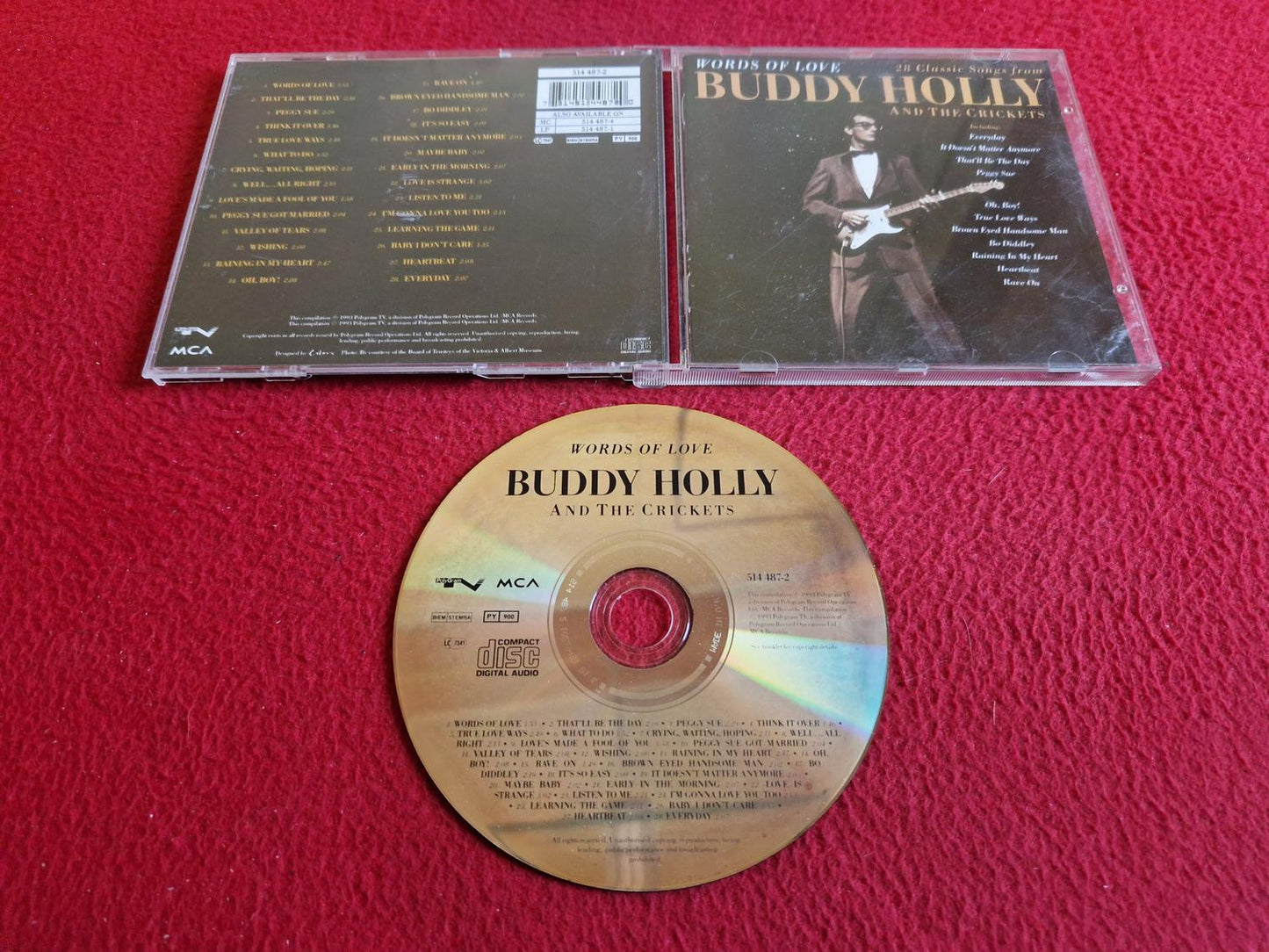 BUDDY HOLLY AND THE CRICKETS WORDS OF LOVE CD