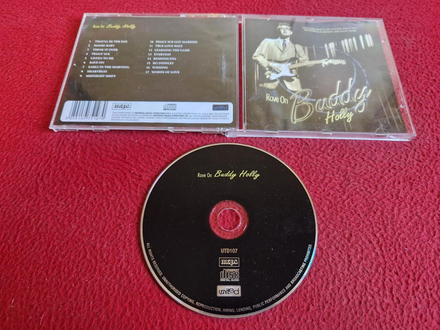 BUDDY HOLLY RAVE ON CD