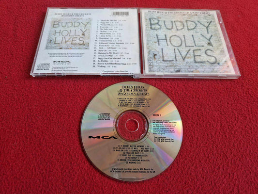 BUDDY HOLLY & THE CRICKETS 20 GOLDEN GREATS BUDDY HOLLY LIVES CD