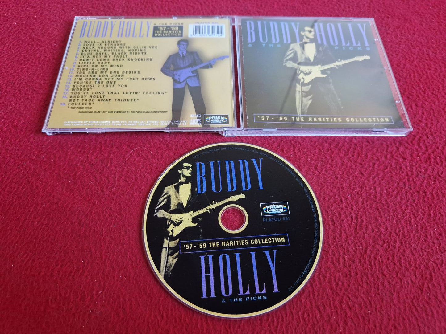 BUDDY HOLLY & THE PICKS '57 - '59 THE RARITIES COLLECTION CD