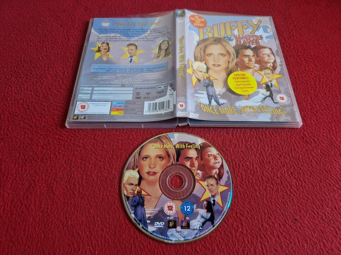 BUFFY THE VAMPIRE SLAYER ONCE MORE WITH FEELING DVD
