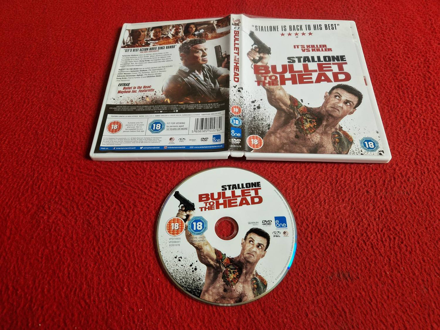 BULLET TO THE HEAD DVD