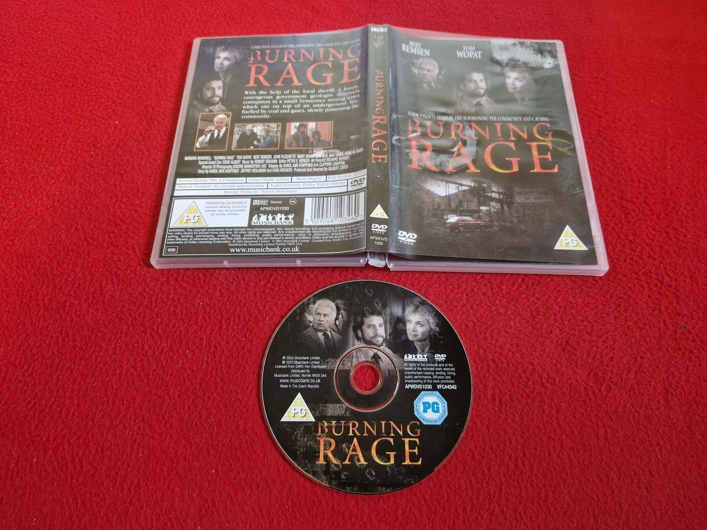 BURNING RAGE DVD
