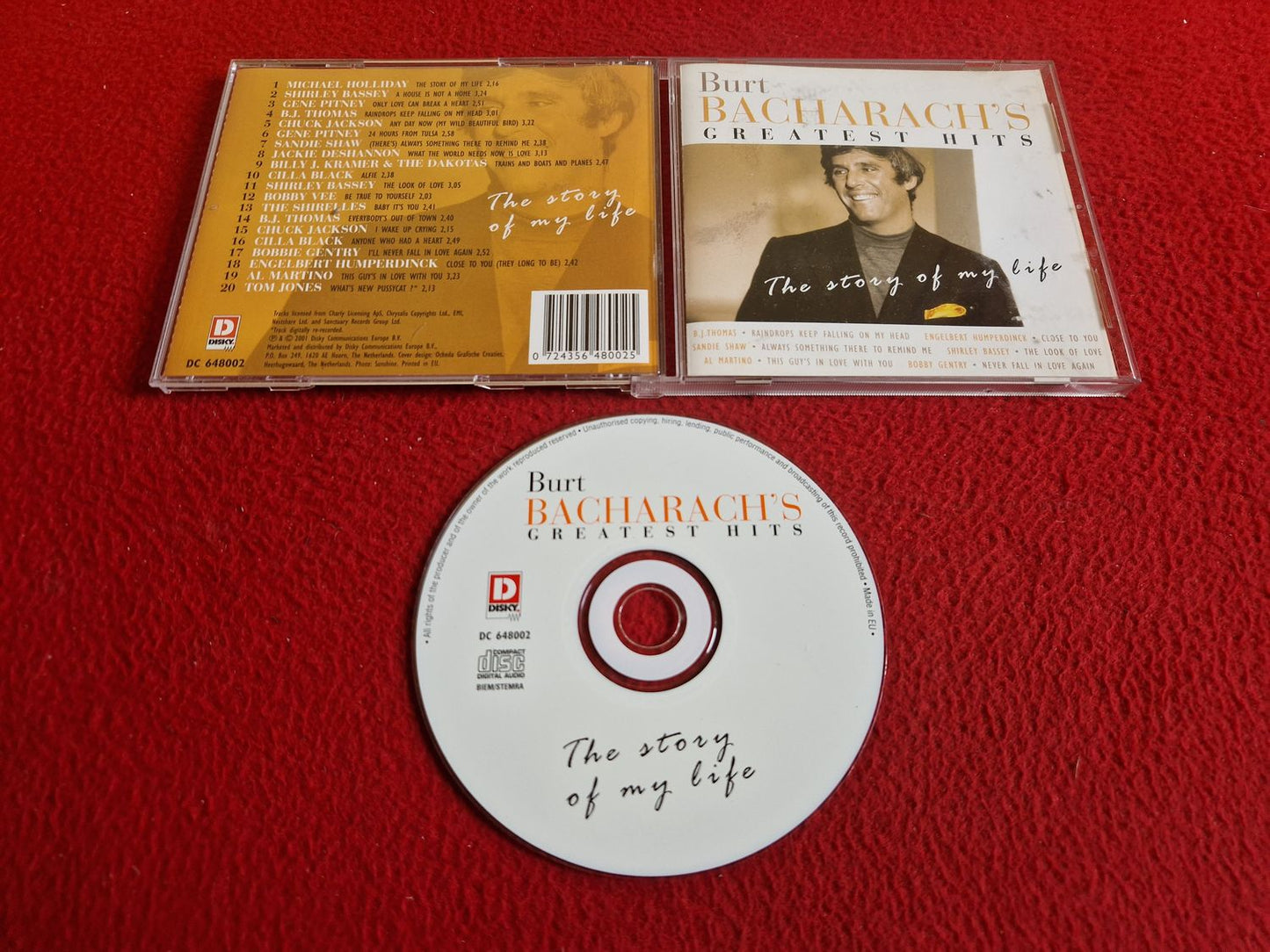 BURT BACHARACH'S GREATEST HITS THE STORY OF MY LIFE CD