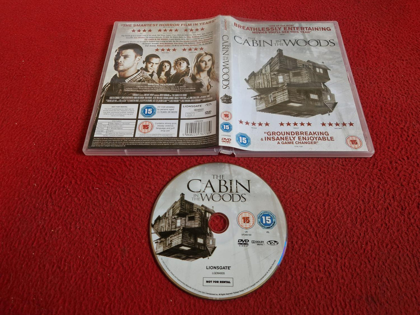 CABIN IN THE WOODS DVD