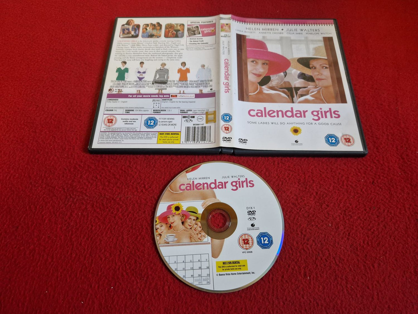 CALENDAR GIRLS DVD