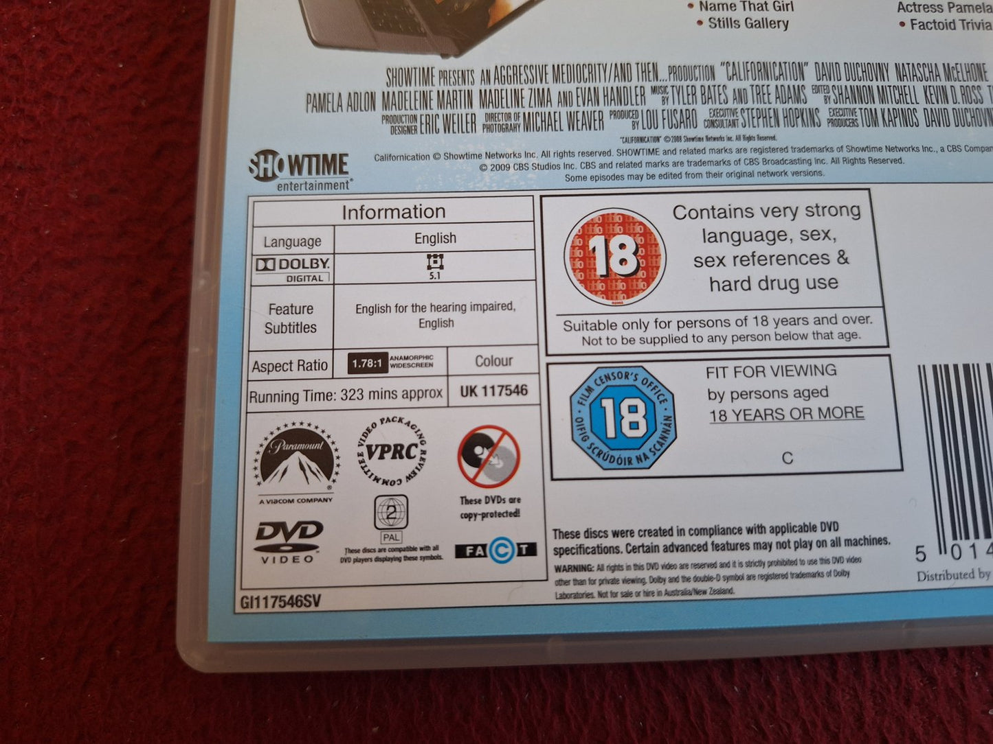 CALIFORNICATION SEASON 2 BOX DVD