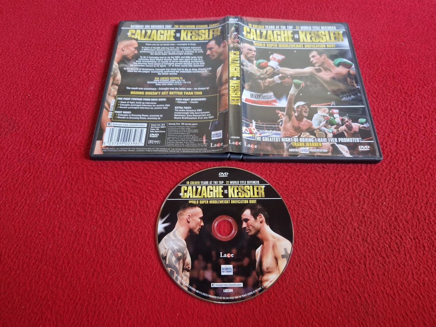 CALZAGHE VS KESSLER DVD
