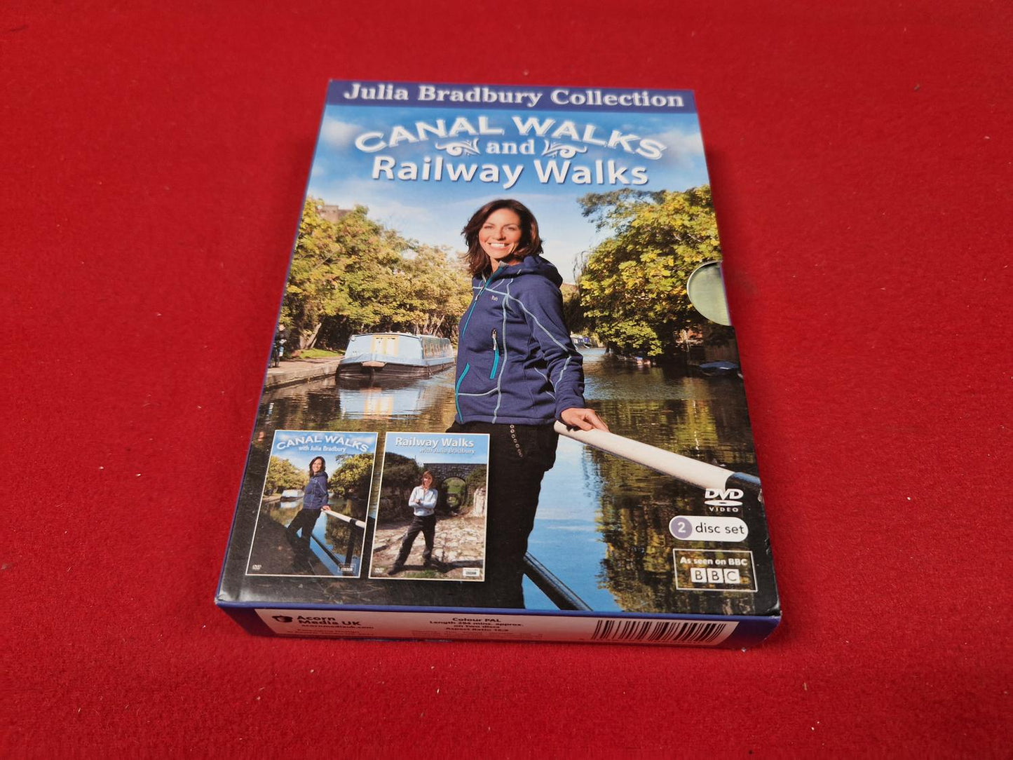 CANAL WALKS AND RAILWAY WALKS JULIA BRADBURY COLLECTION BOX till DVD