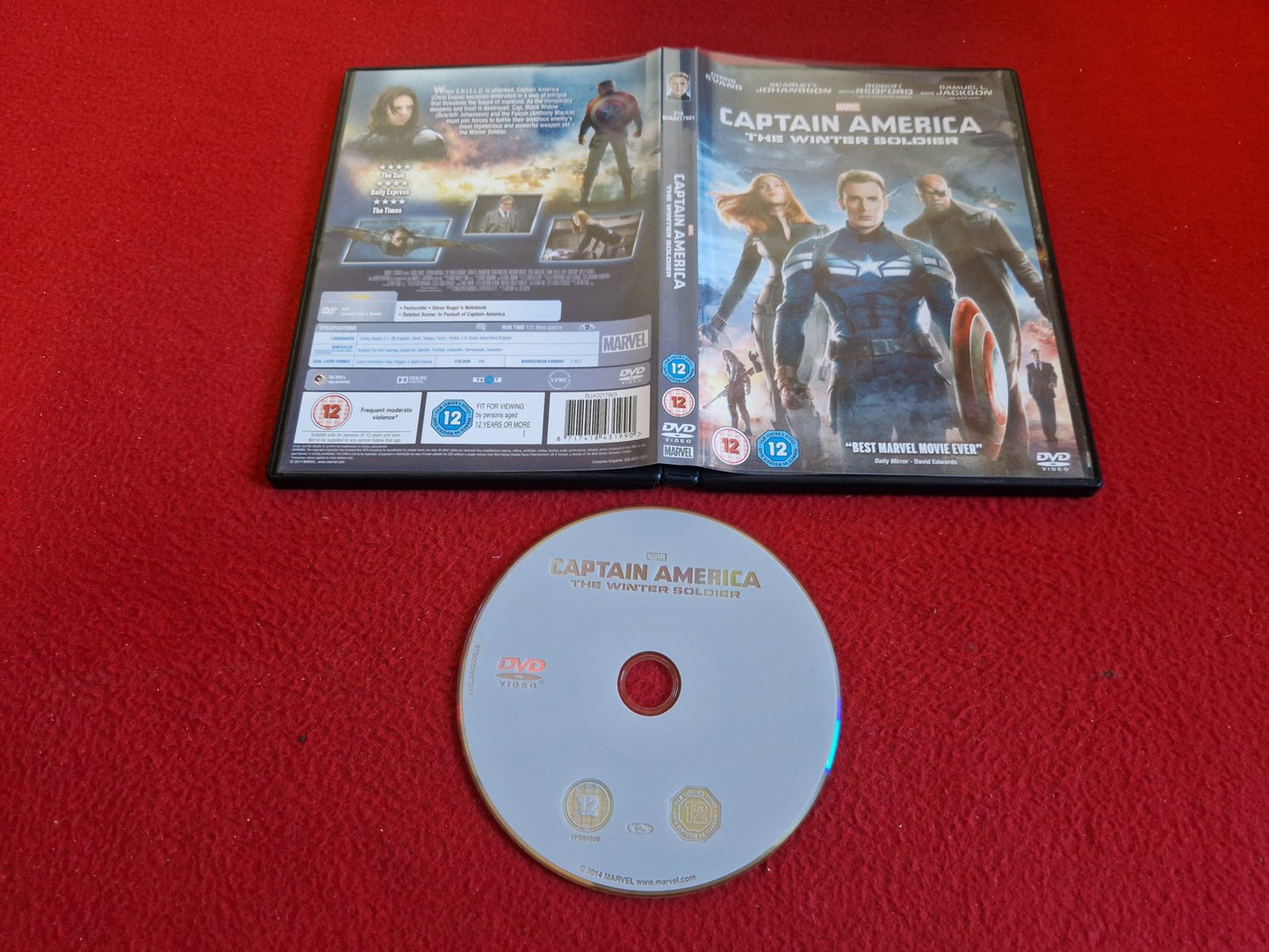 CAPTAIN AMERICA: THE WINTER SOLDIER DVD