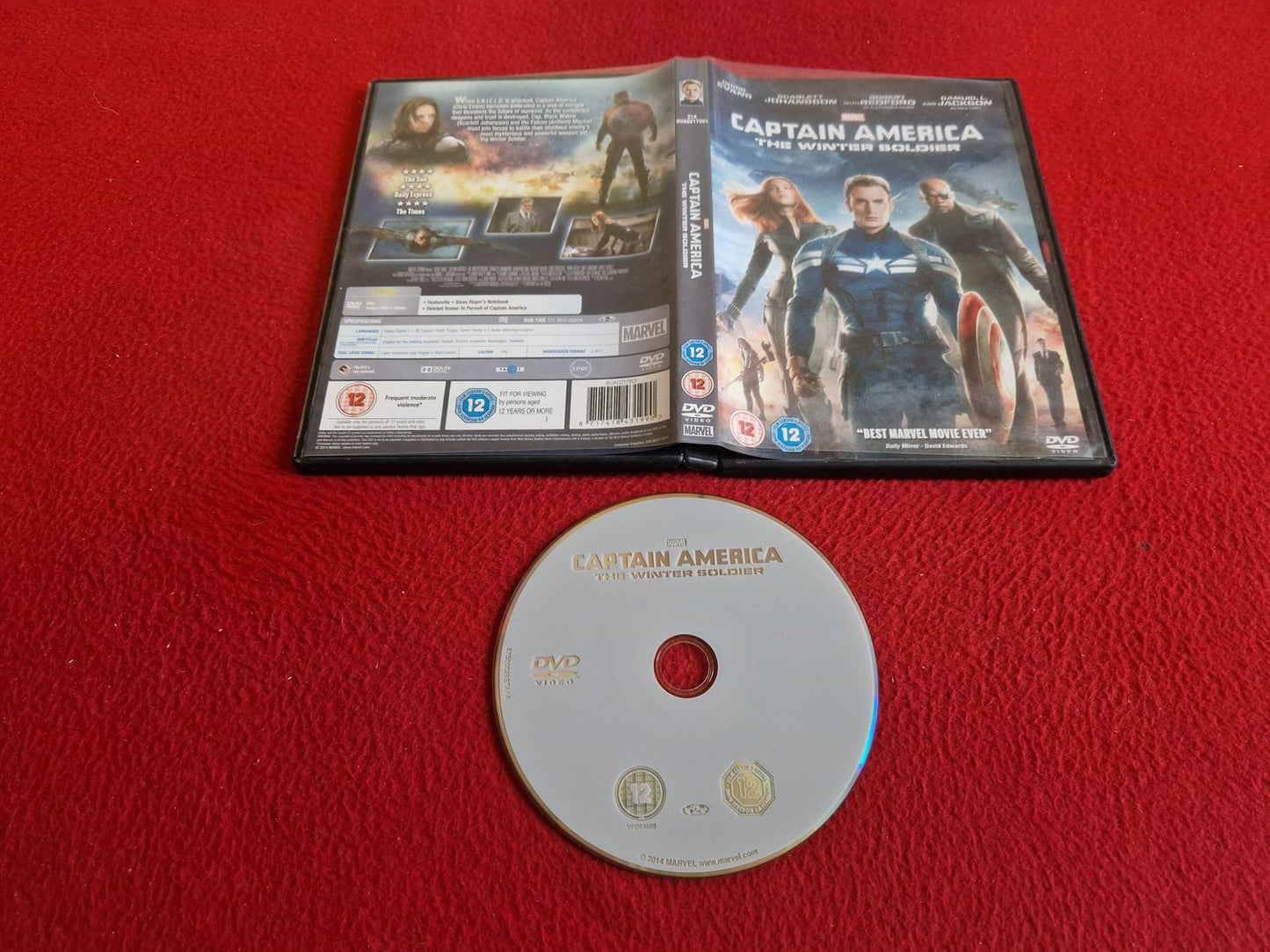 CAPTAIN AMERICA: THE WINTER SOLDIER DVD