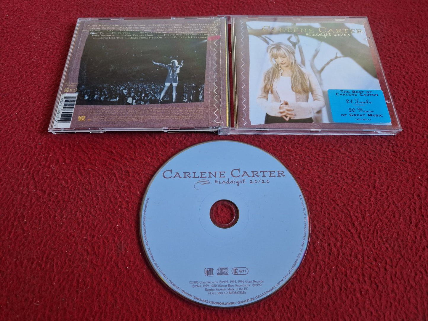 CARLENE CARTER HINDSIGHT 20/20 CD