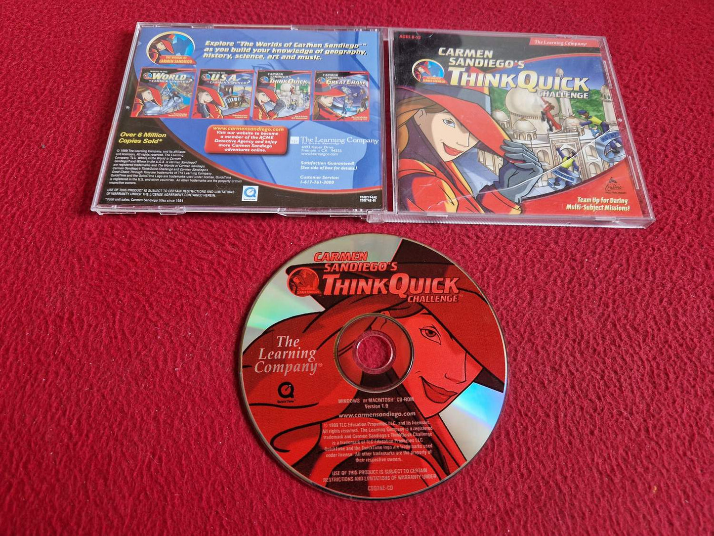 CARMEN SANDIEGO THINK QUICK CHALLENGE till PC