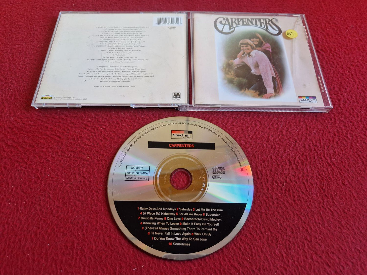 CARPENTERS - CARPENTERS CD