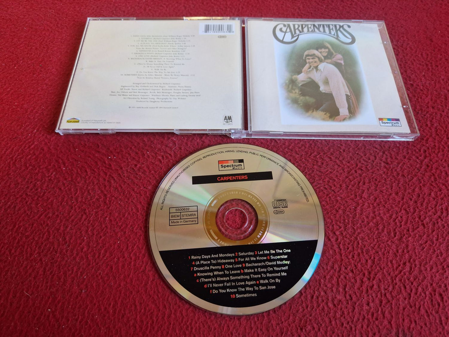CARPENTERS - CARPENTERS CD