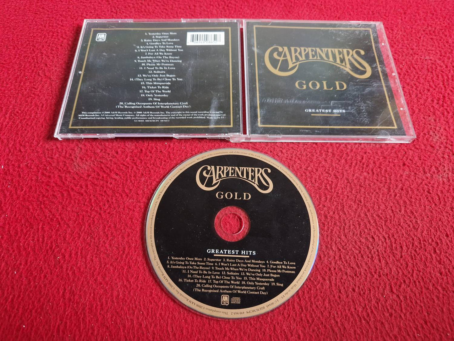 CARPENTERS GOLD GREATEST HITS CD
