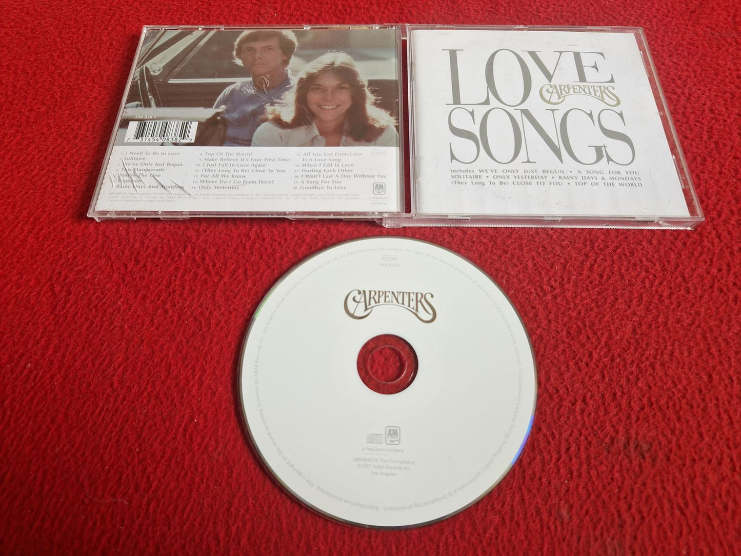 CARPENTERS LOVE SONGS CD