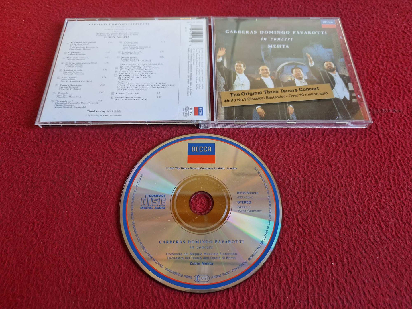 CARRERAS / DOMINGO / PAVAROTTI IN CONCERT MEHTA CD