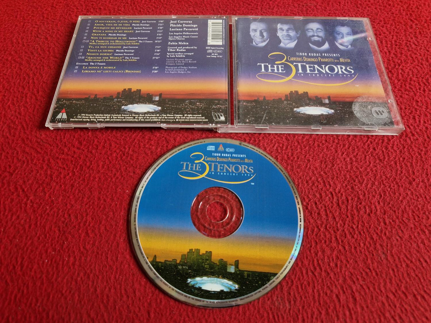 CARRERAS / DOMINGO / PAVAROTTI THE 3 TENORS IN CONCERT 1994 CD