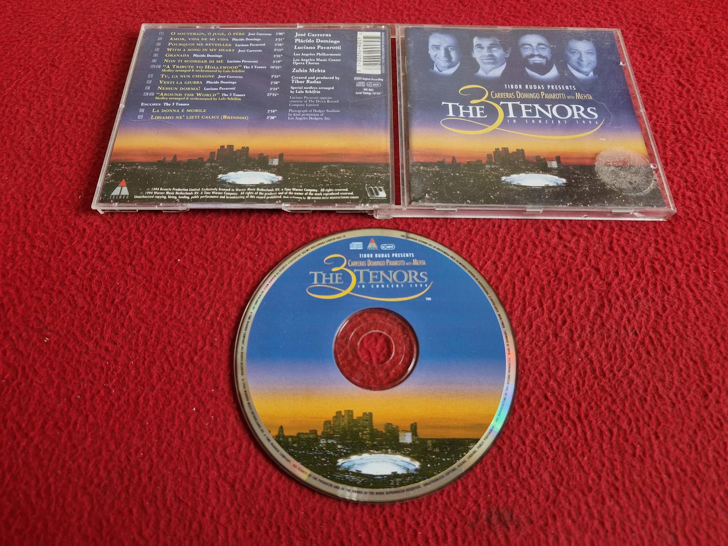 CARRERAS / DOMINGO / PAVAROTTI THE 3 TENORS IN CONCERT 1994 CD