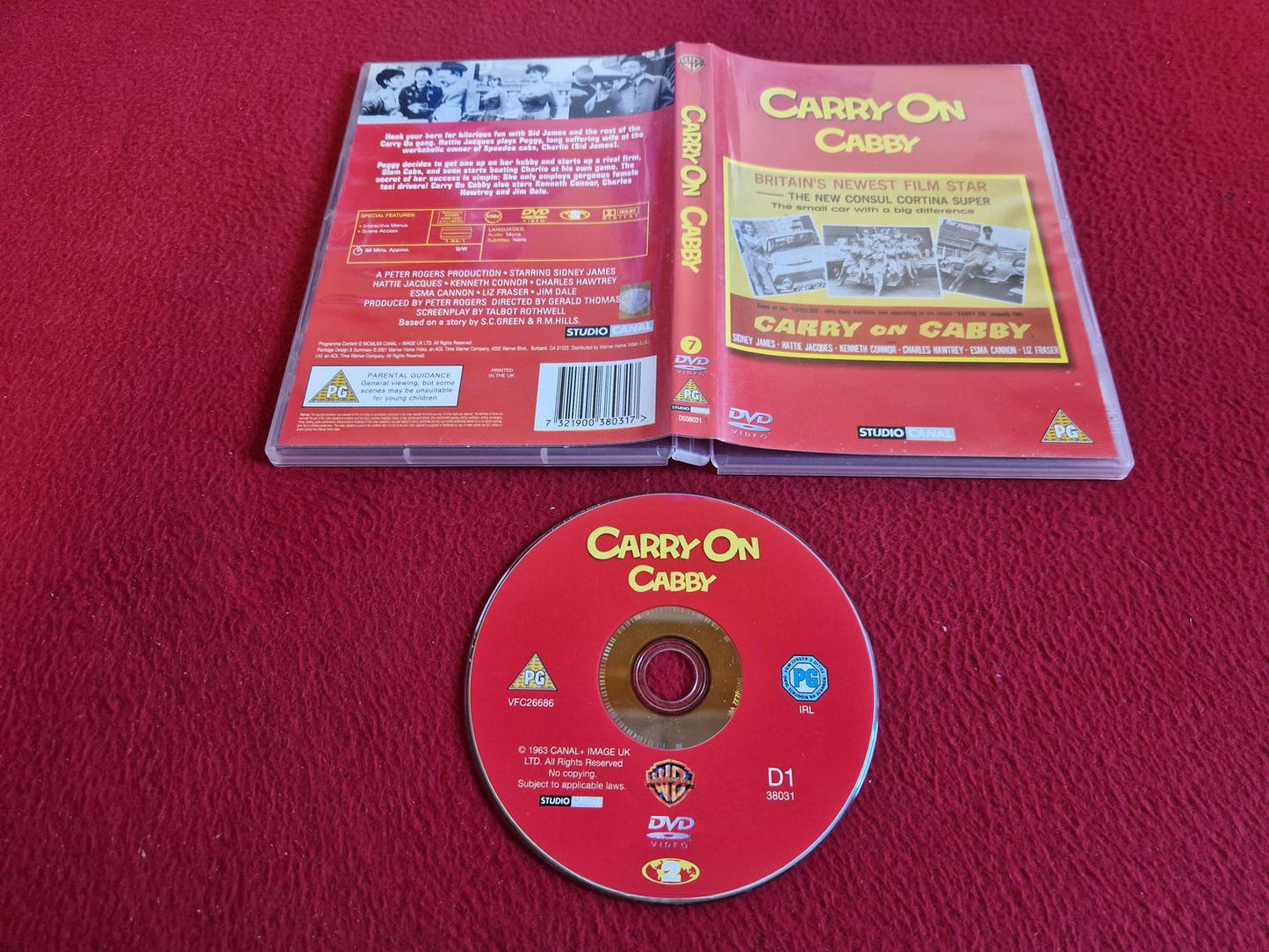 CARRY ON CABB DVD
