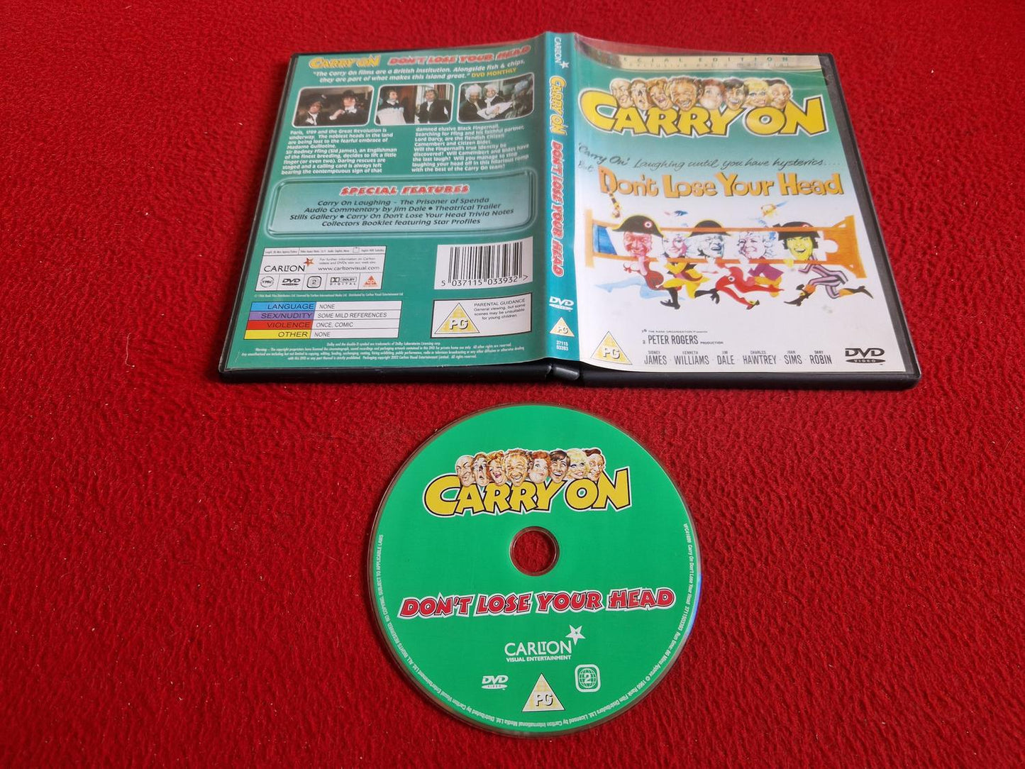 CARRY ON DON'T LOSE YOUR HEAD DVD