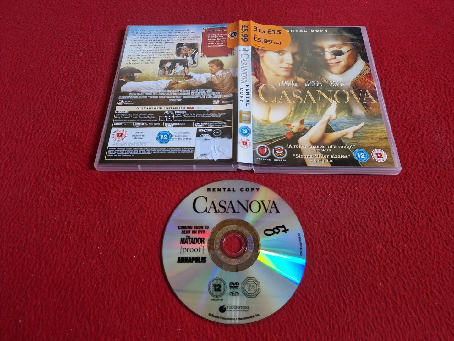 CASANOVA DVD