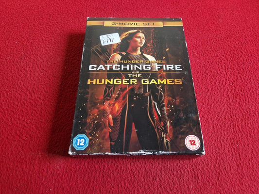 CATCHING FIRE AND THE HUNGER GAMES BOX DVD