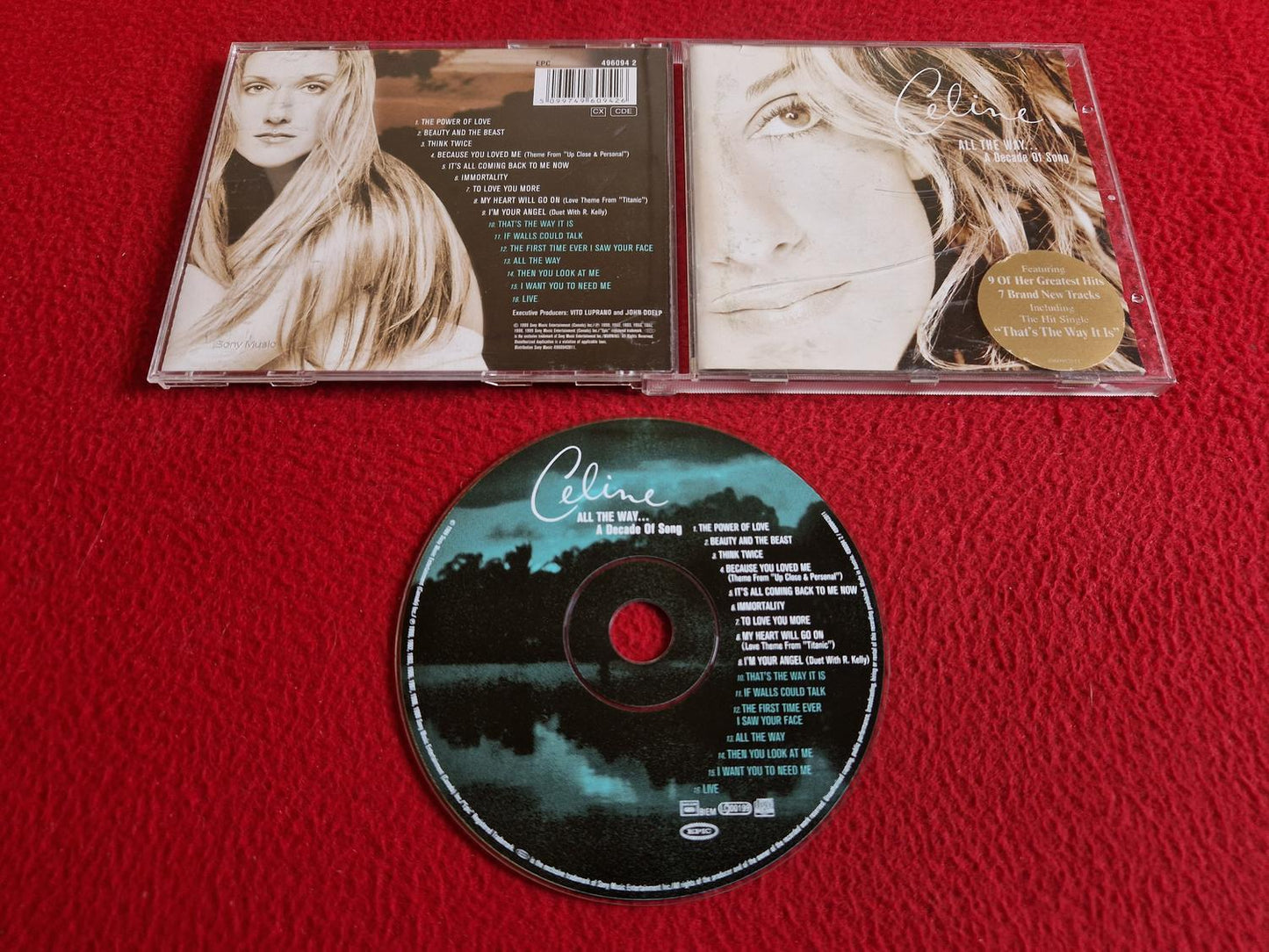 CELINE DION ALL THE WAY A DECADE OF SONG CD