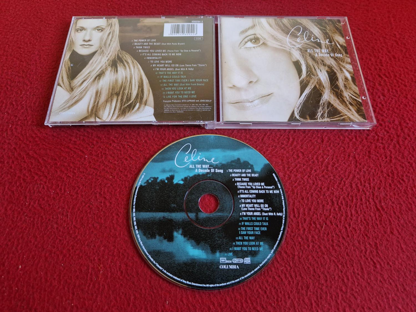 CELINE DION ALL THE WAY A DECADE OF SONG CD