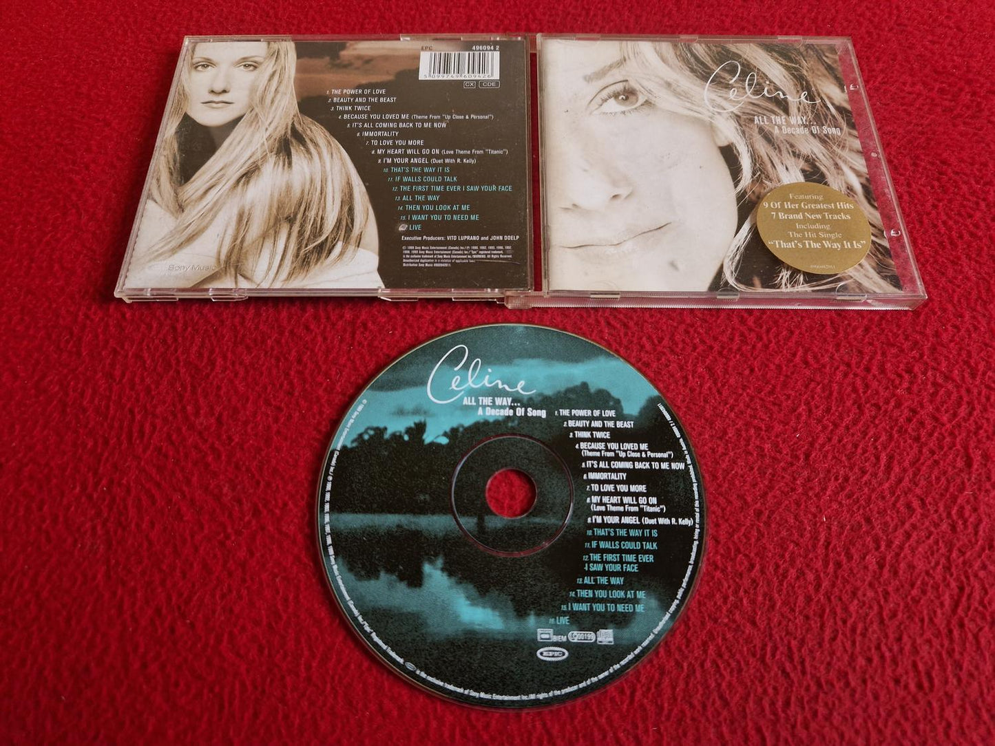 CELINE DION ALL THE WAY A DECADE OF SONG CD